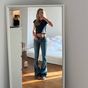 Elegant Indigo Flare Jeans